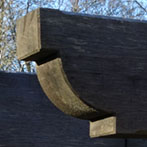 Green oak pergola