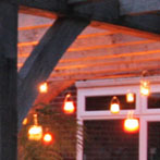 Green oak pergola 