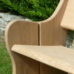 Seasoned oak bench
