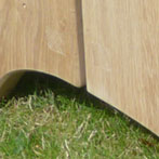 Seasoned oak bench