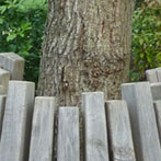 Green oak tree seat (weathered)