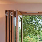 Quarter sawn seasoned oak folding/sliding doors