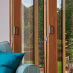 Quarter sawn seasoned oak folding/sliding doors