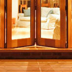 Quarter sawn seasoned oak folding/sliding doors